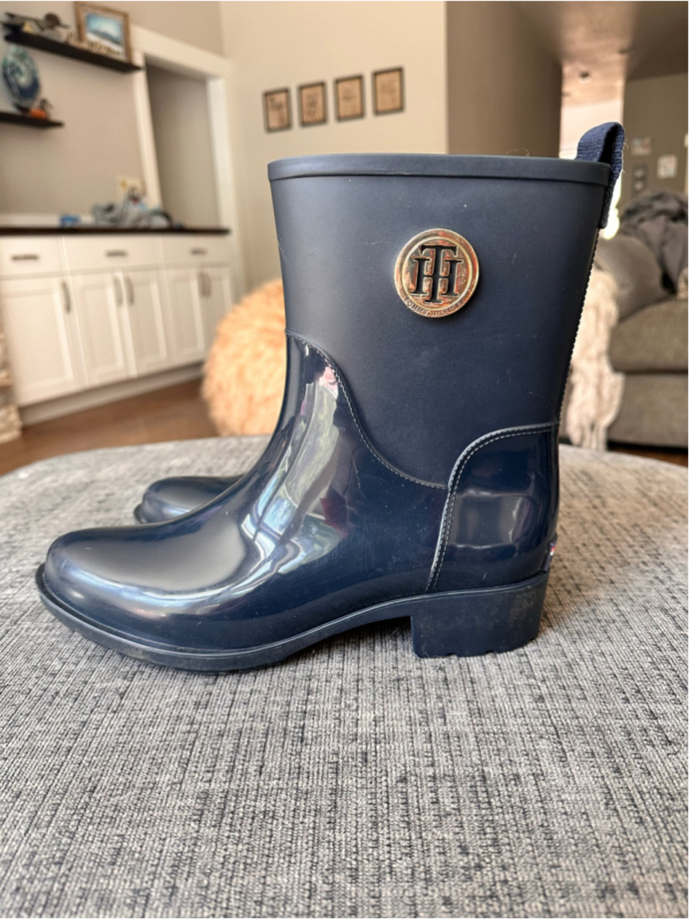 Women's Tommy Hilfiger Navy Rain Boots